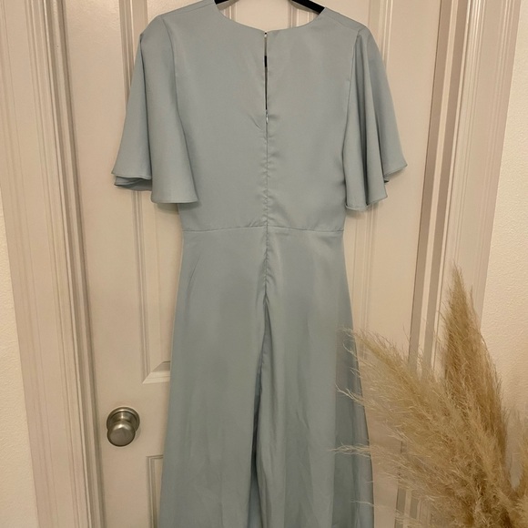 Blue ASTR blue flux wrap dress silky - Picture 5 of 6